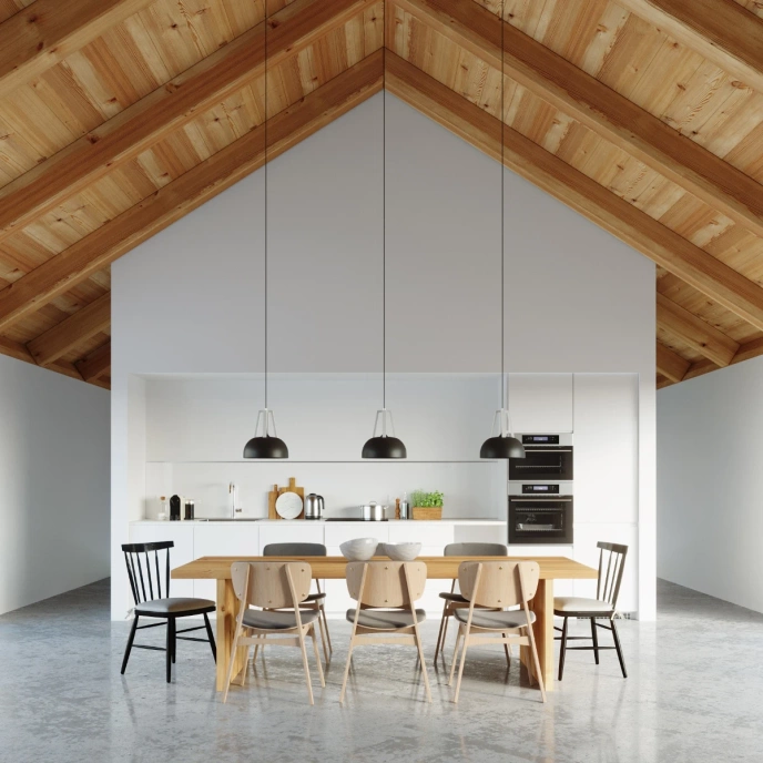 Pendel lampa CASCO svart/vit