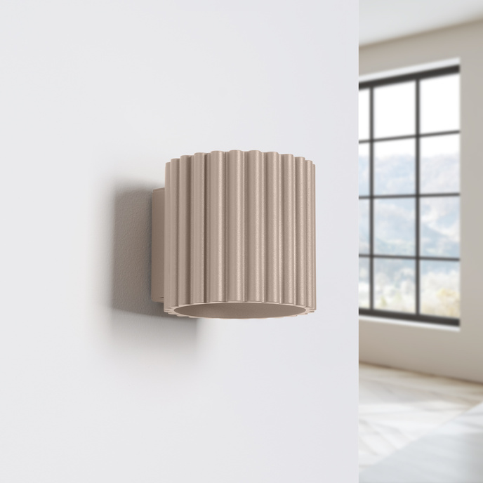 Vägglampa AURA taupe G9
