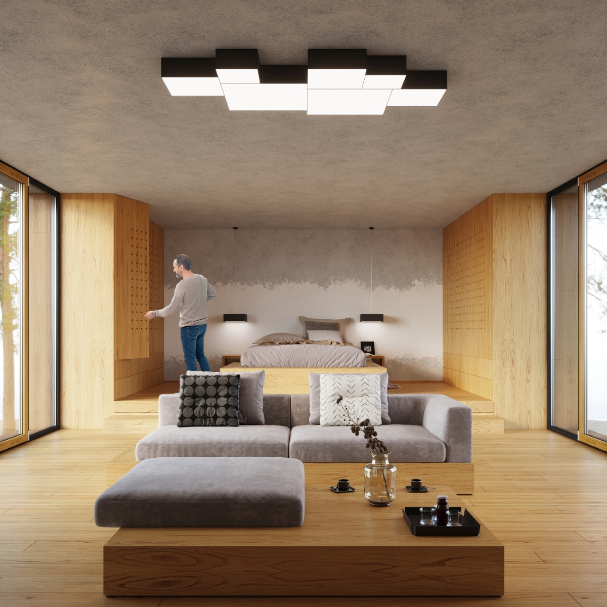 Takplafond HORUS 35 BLACK