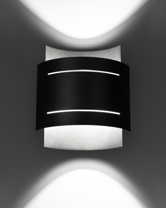 Vägglampa HESTIA svart + 1x LED-lampa G9 4000K Cold 4,5W 530lm