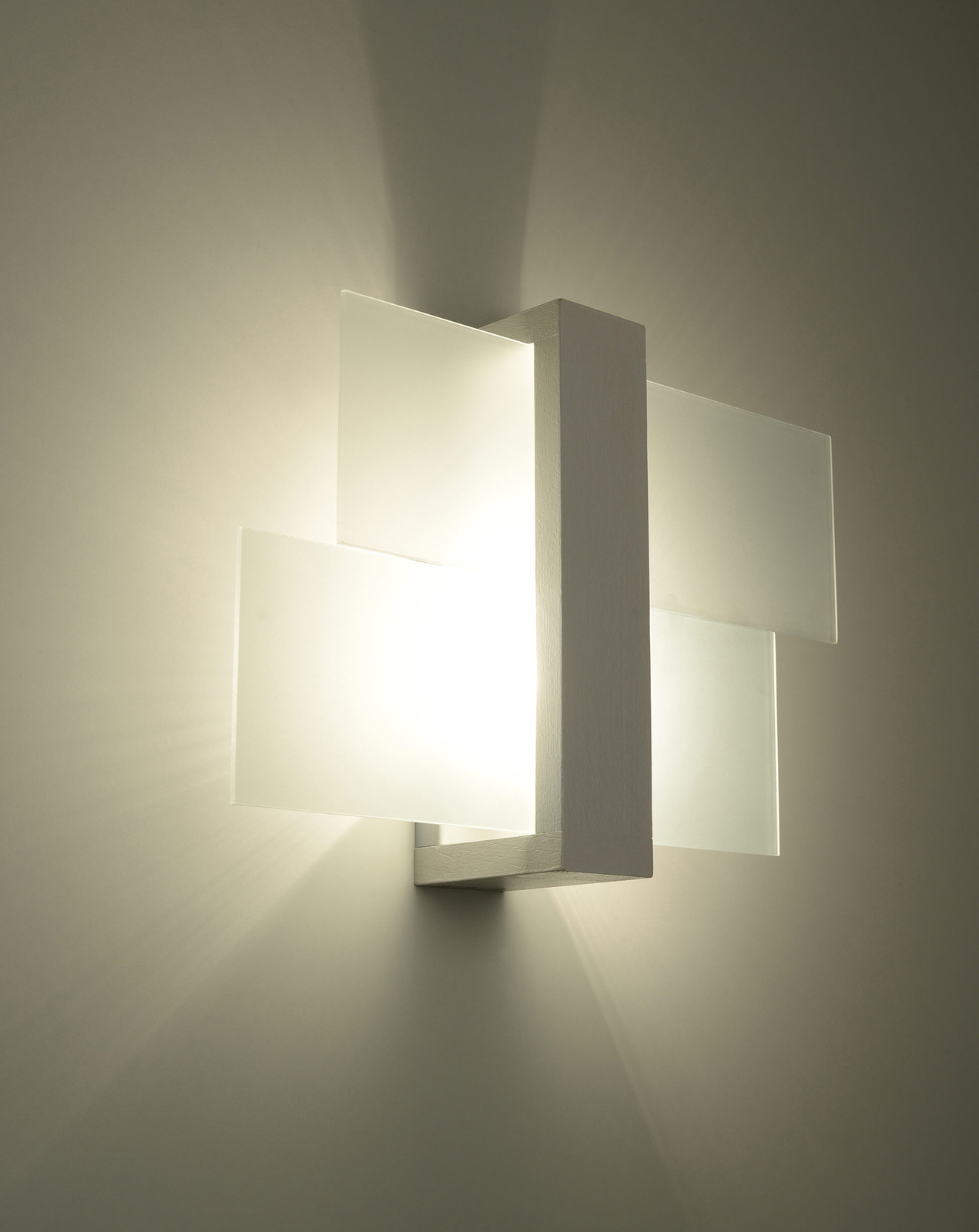 Vägglampa FENIKS 1 vit + 1x LED-lampa E27 4000K Kall 7,5W 650lm