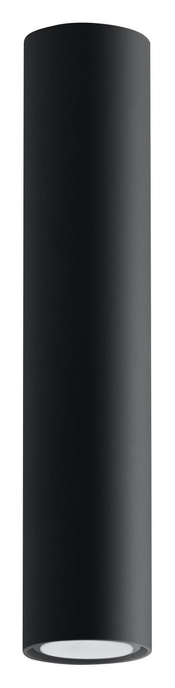 Plafond LAGOS 30 svart + 1x LED-lampa GU-10 3000K varm 7W 620lm