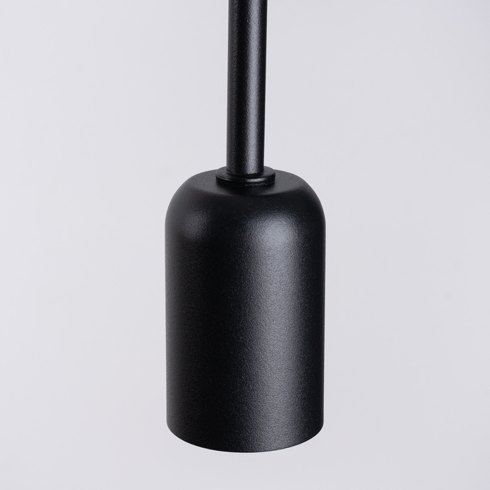 Vägglampa SUPEŁ svart + 1X LED-glödlampa E27 3000K 7W 760lm