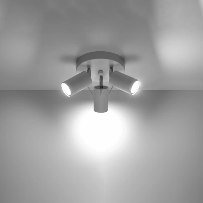 Taklampa RING 3P vit