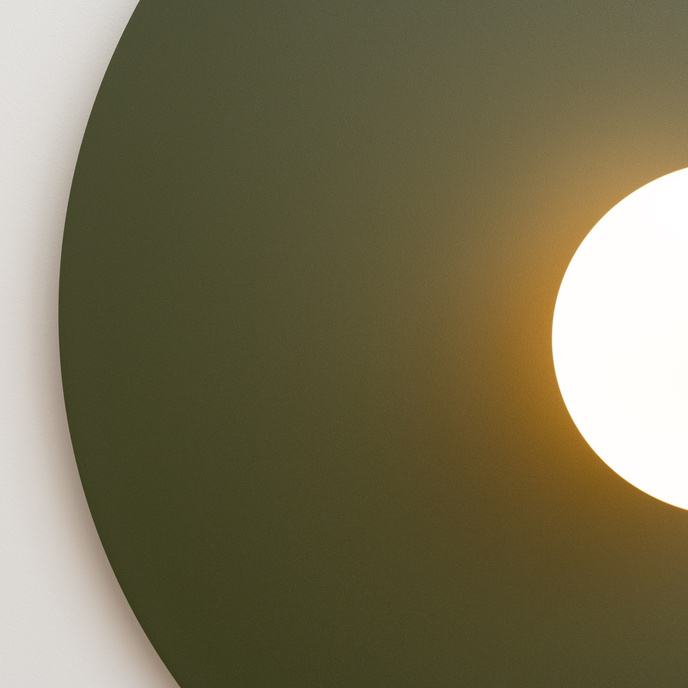 Vägglampa AKE 50 olivgrön