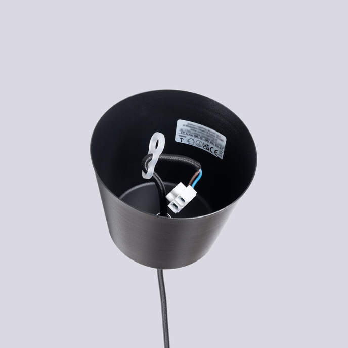 BILO taklampa svart 1X LED-lampa E27 3000K 7W 760lm