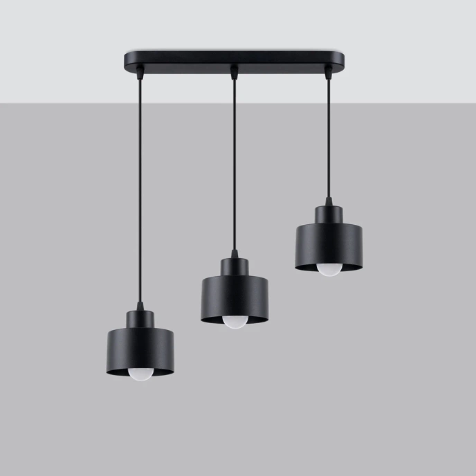 Pendel lampa SAVAR 3 svart