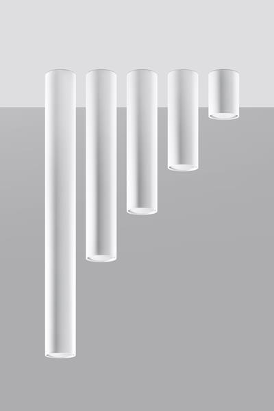 Plafond LAGOS 20 vit + 1x LED-lampa GU-10 4000K kall 7W 630lm