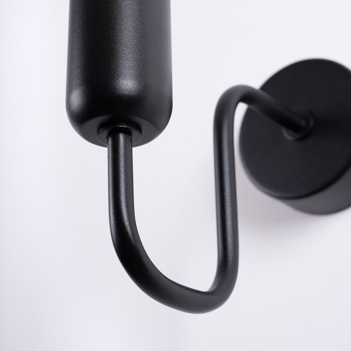 Vägglampa VECTOR svart + 1X LED-lampa E27 3000K 7W 760lm