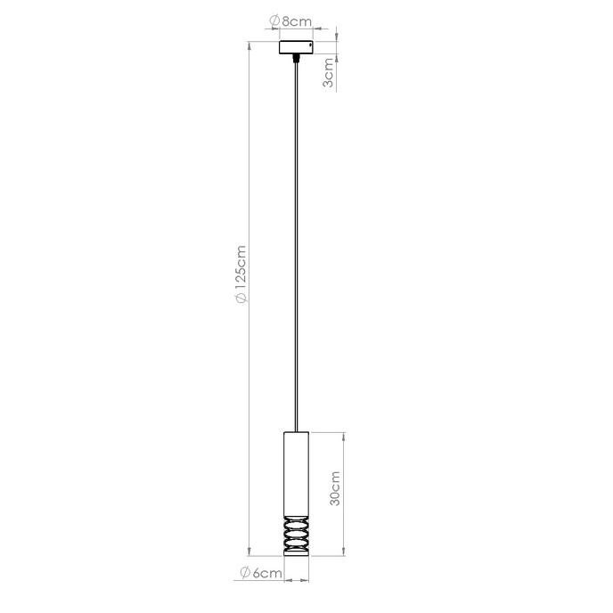 LAMI 1 taklampa vit + 1X LED-lampa GU-10 4000K Cold 7W 530lm