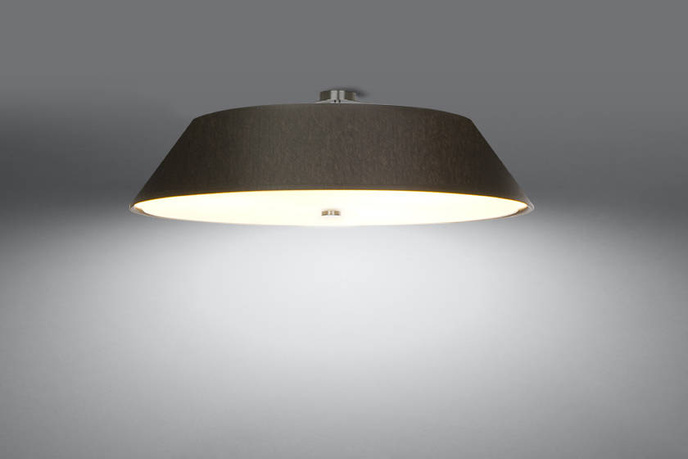 Plafond VEGA 70 svart + 5x LED-lampa E27 4000K Kall 7,5W 650lm
