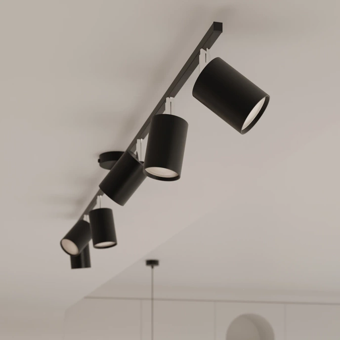 LEMMI 6 ljuskrona svart