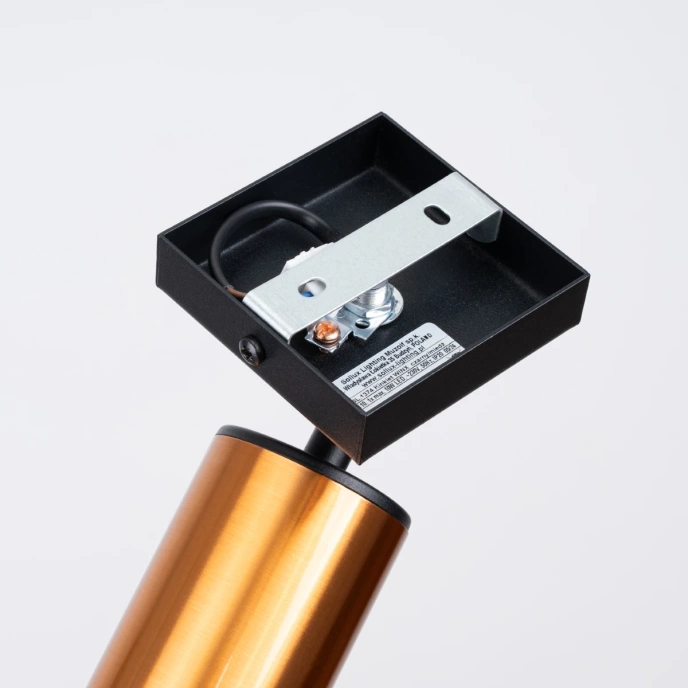 Vägglampa WINX svart/koppar