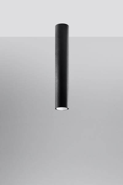 Plafond LAGOS 40 svart + 1x LED-lampa GU-10 3000K varm 7W 620lm