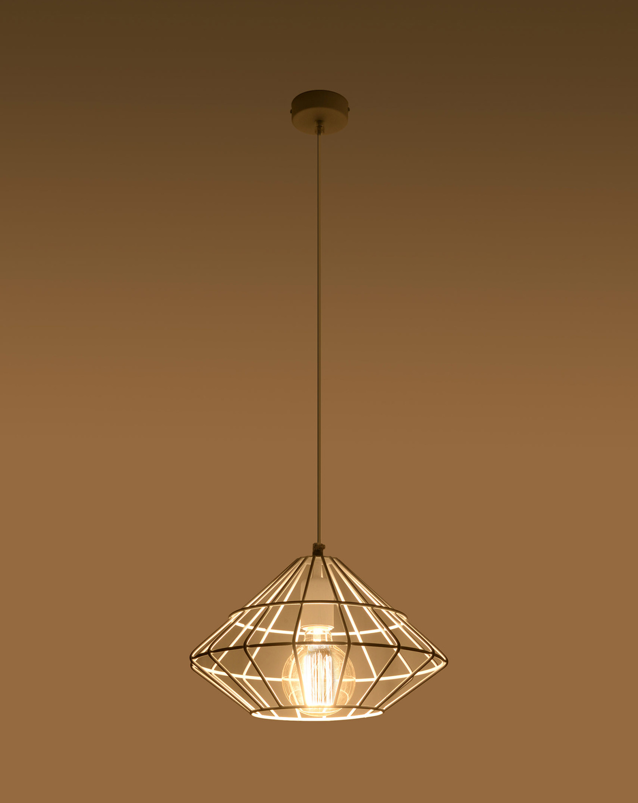 UMBERTO taklampa vit + 1x LED-lampa E27 4000K Kall 7,5W 650lm