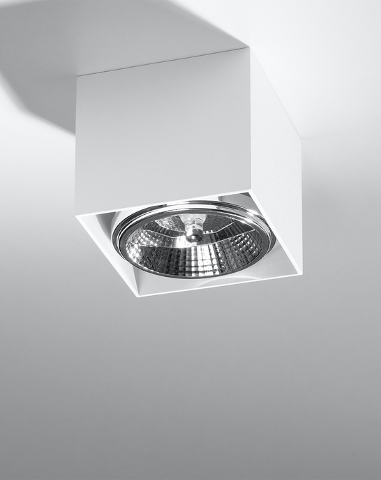 Plafond BLAKE White + 1x LED-lampa GU10 AR111 4000K COLD 10W 850lm