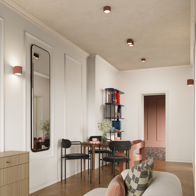 Taklampa AURA 2 mocha Gx53