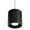 Pendellampa ORBIS 1 svart + 1x LED-glödlampa GU-10 4000K Cold 7W 630lm