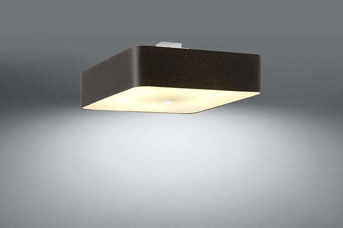 Plafond LOKKO 55 svart + 5x LED-lampa E27 4000K Kall 7,5W 650lm