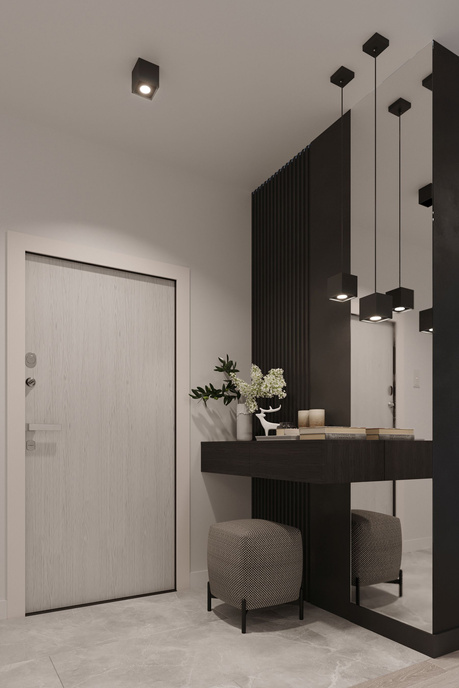 Vägglampa QUAD 1 svart + 1x LED-lampa G9 3000K varm 4,5W 510lm