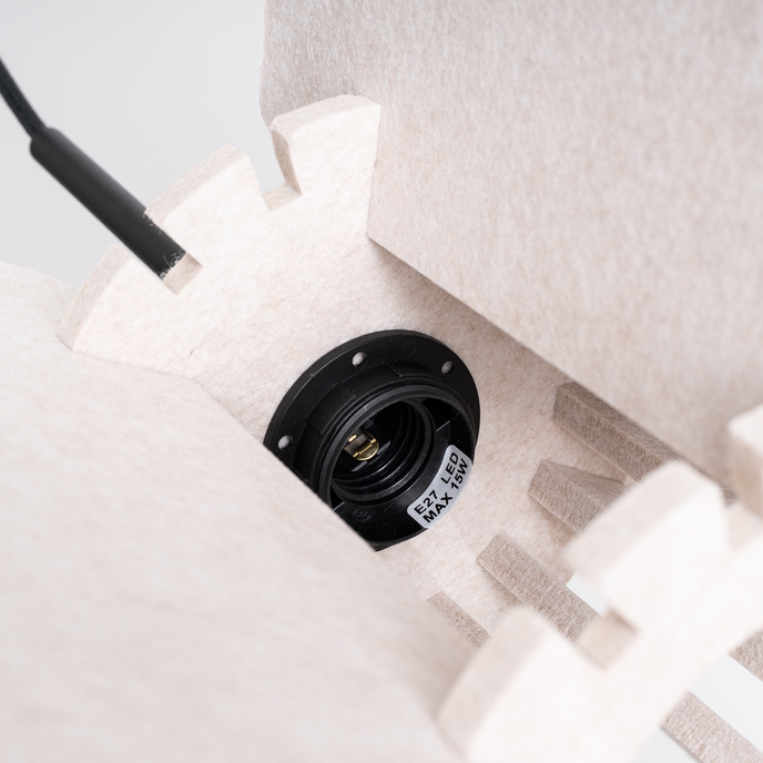 Pendellampa MULA 45 beige