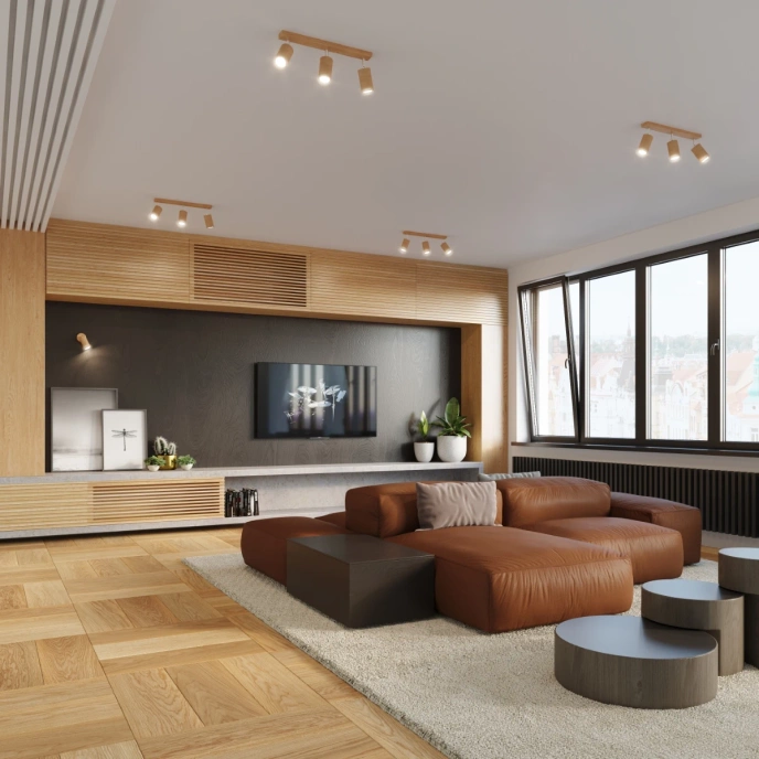 Plafond BERG 2 naturligt trä