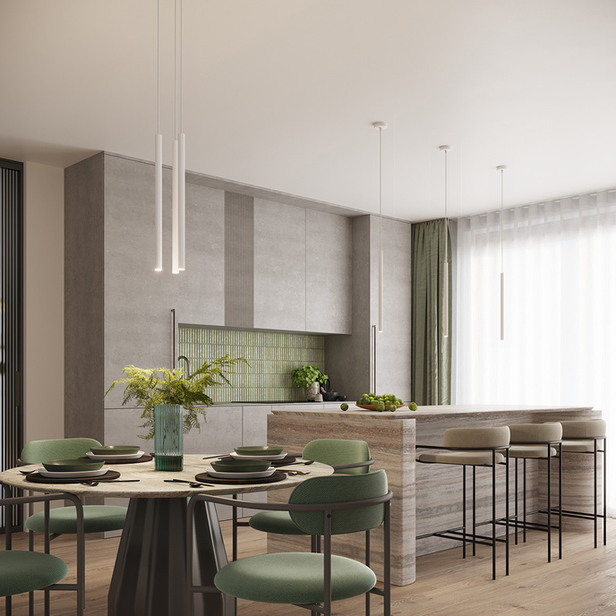 Pendellampa ARCHE 2P vit