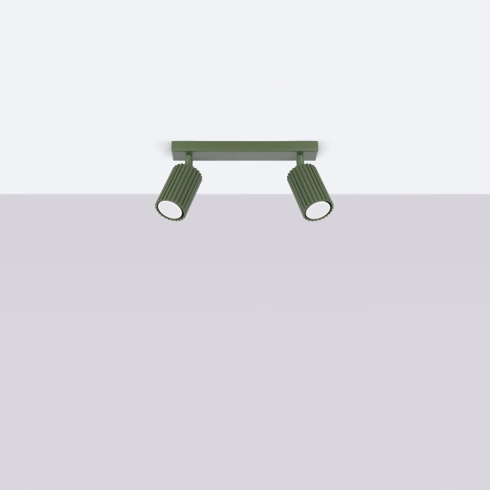 Plafond KARBON 2 olivgrön