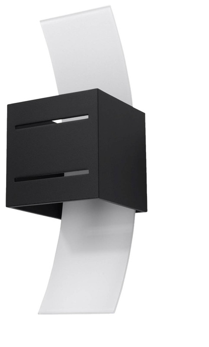 Vägglampa LORETO svart + 1x LED-lampa G9 4000K Cold 4,5W 530lm