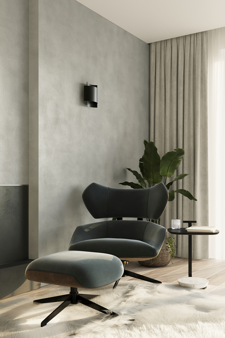 Vägglampa IMPACT svart + 1x LED-lampa G9 3000K varm 4,5W 510lm