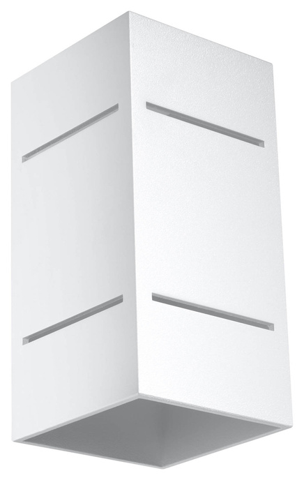 Vägglampa BLOCCO vit + 1x LED-lampa G9 4000K kall 4,5W 530lm