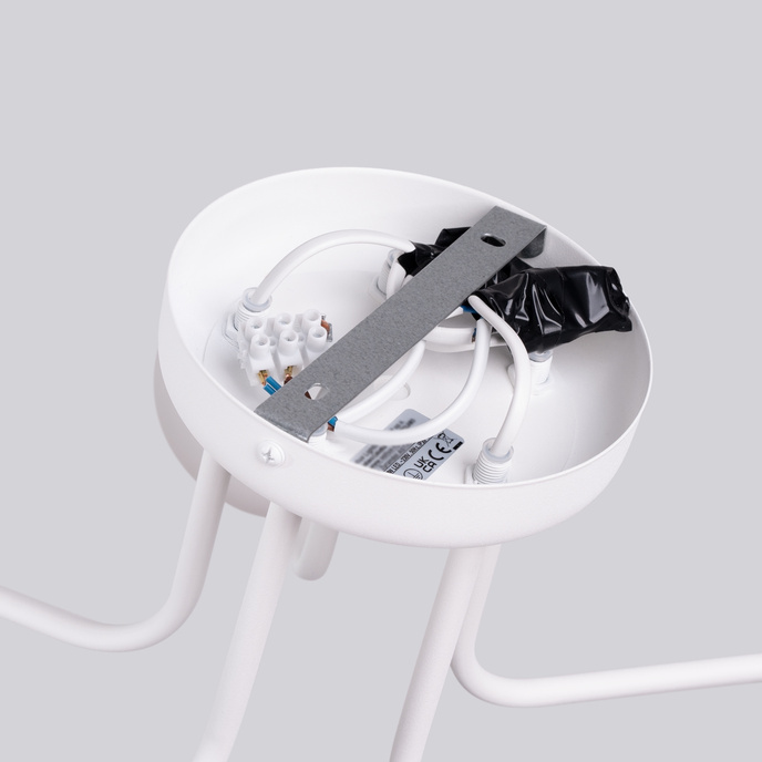 Ljuskrona ASTRAL 5 vit + 5x LED-lampa G9 3000K varm 4,5W 450lm