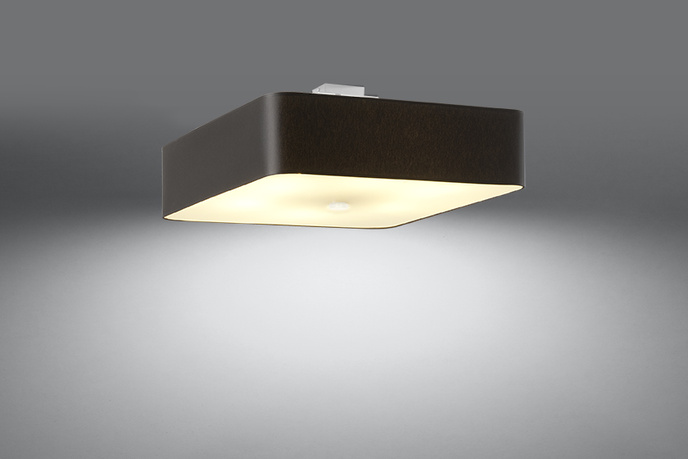 Plafond LOKKO 55 svart + 5x LED-lampa E27 3000K varm 7,5W 620lm