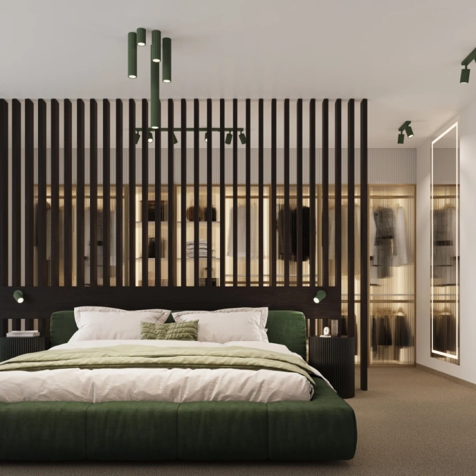 Plafond KARBON 20 olivgrön