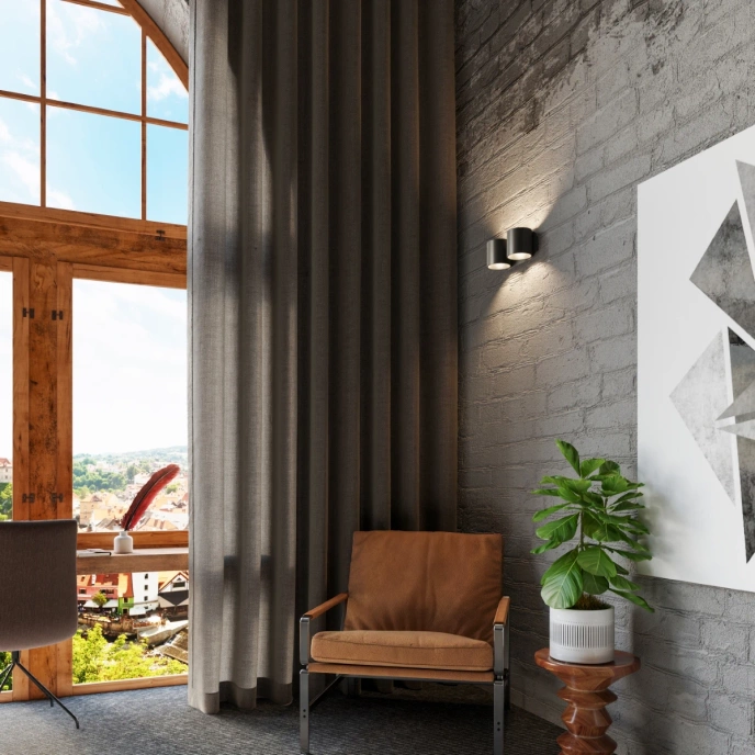 Vägglampa ORBIS 2 svart