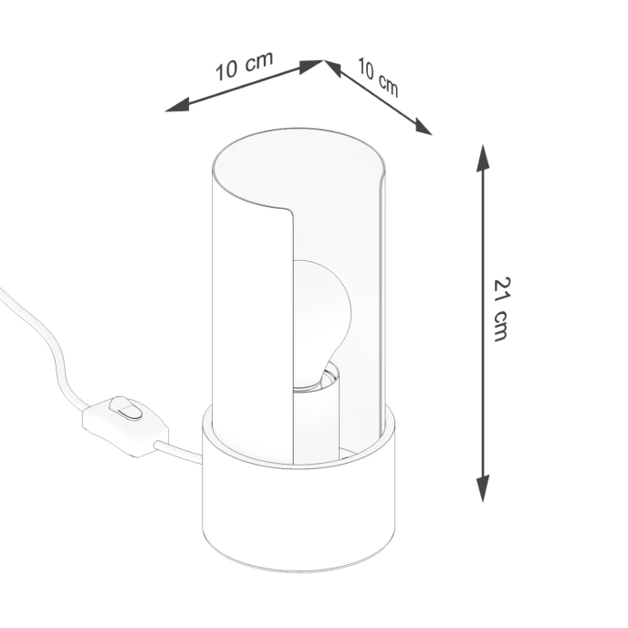 FLASH skrivbordslampa vit