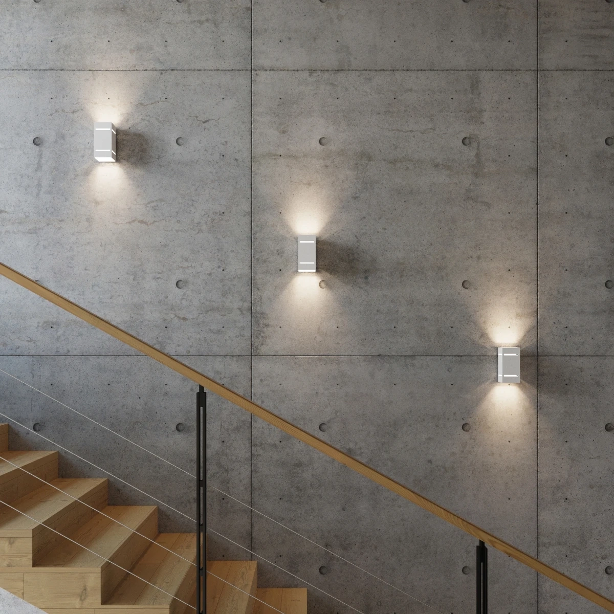 Vägglampa BLOCCO vit