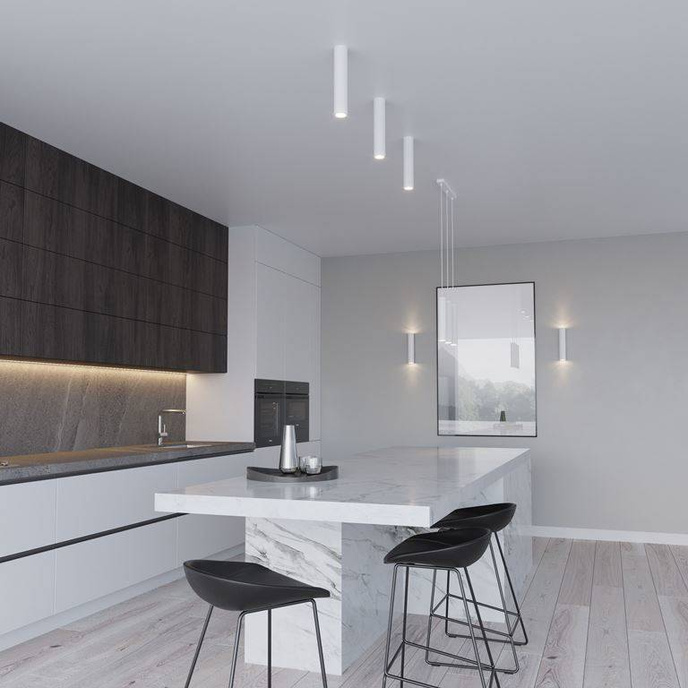 Vägglampa LAGOS 2 vit + 2x LED-lampa GU-10 4000K kall 7W 630lm