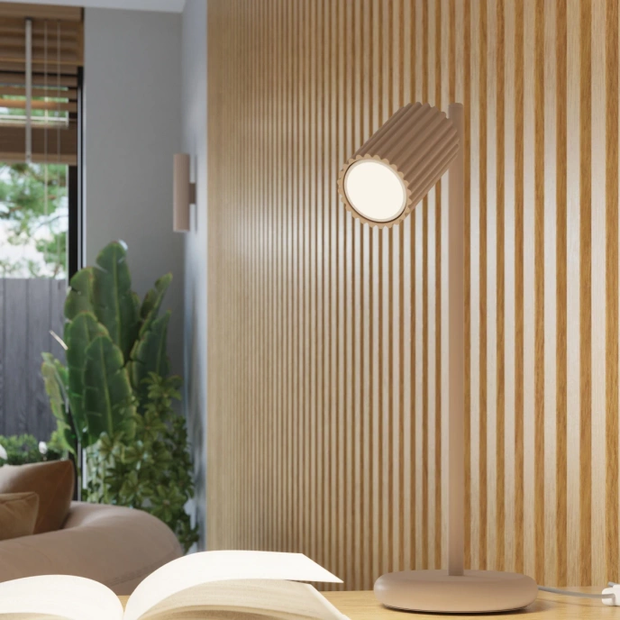 Bordslampa KARBON taupe