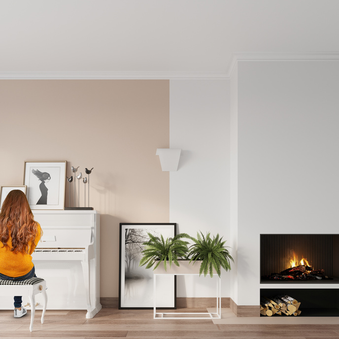 Vägglampa CLINO 2 + 2x LED-lampa E27 3000K varm 7,5W 620lm