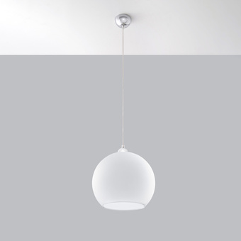 Pendel lampa BALL vit