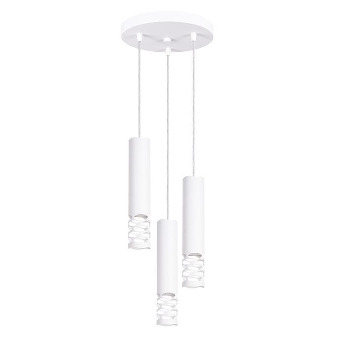 LIRO 3P taklampa vit + 3X LED-lampa GU-10 4000K Cold 7W 530lm