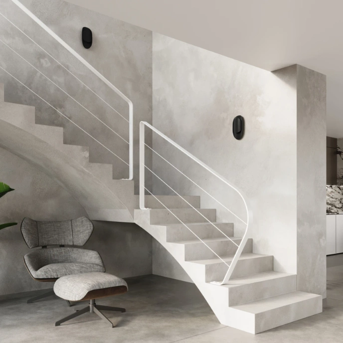 Vägglampa TEAR svart