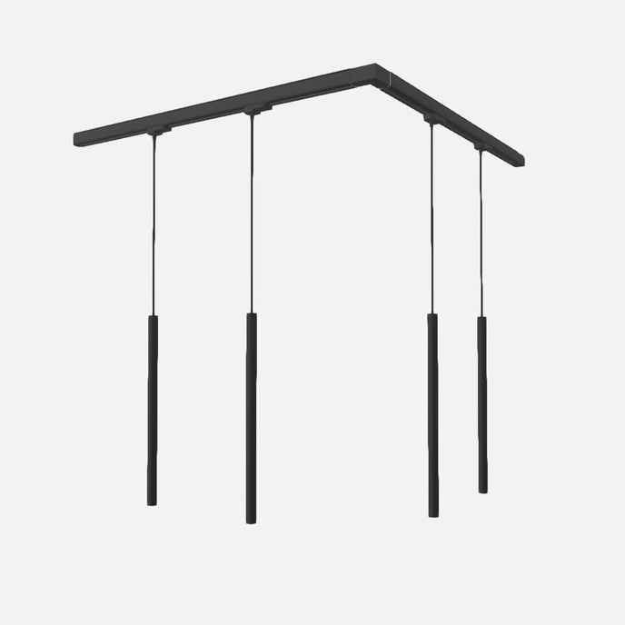 Pendellampa, 4-punkts, 3-fas strömskenesystem, PASTELO