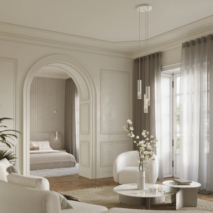 Pendellampa LAMI 1 vit