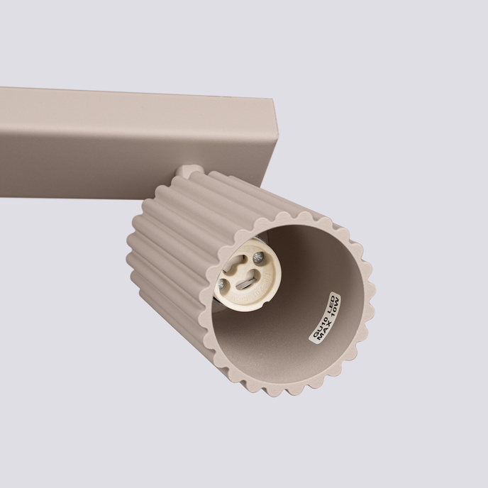 Taklampa KARBON 3L taupe