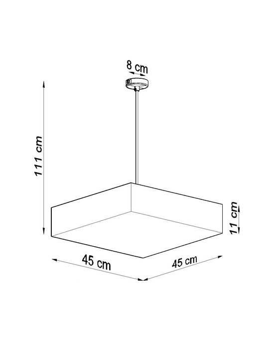 HORUS 45 svart pendellampa