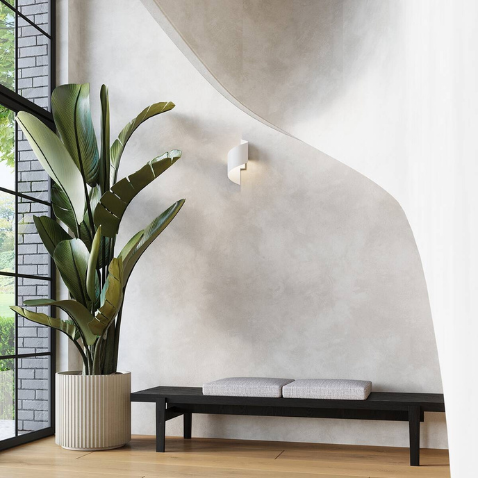 Vägglampa TALASSA vit + 1x LED-lampa G9 3000K varm 4,5W 450lm