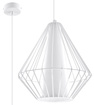 DEMI taklampa vit + 1x LED-lampa E27 4000K Kall 7,5W 650lm