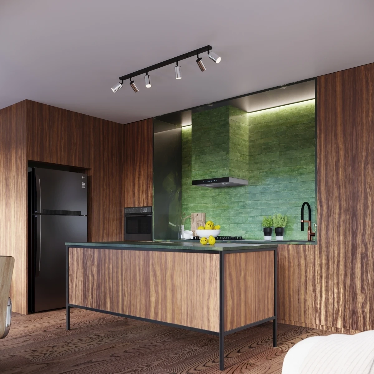 Plafond WINX 3 svart/krom